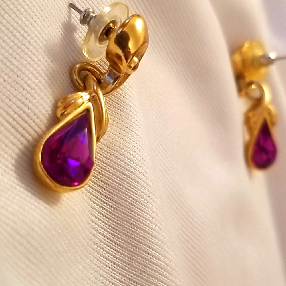 Deep Amethyst Earrings